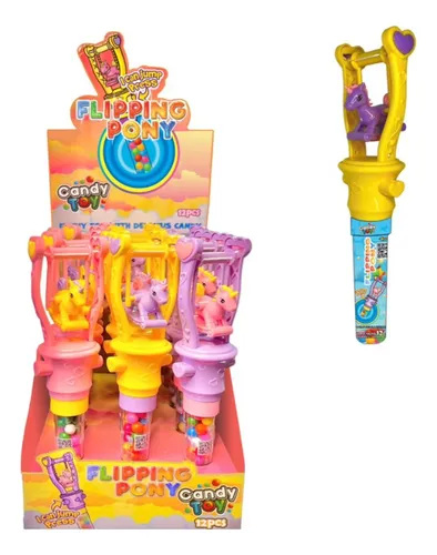 CANDY TOY FLIPPING PONY X 12