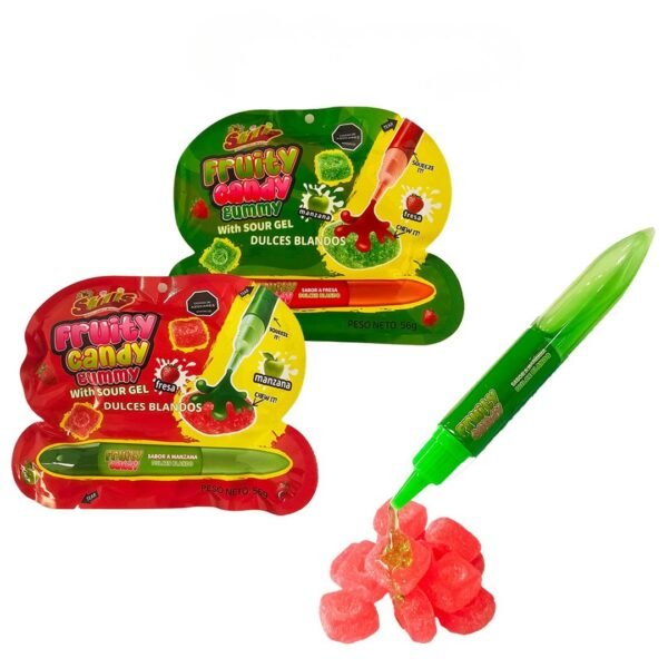 SHIFLIS  FRUITY CANDY GUMY WITH SOUR GEL X 12 U