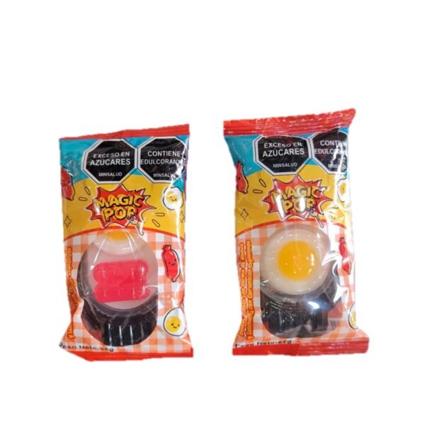 HUEVITO FRITO CON SALCHICHA MAGIC POP 25 GR X 40 UNI