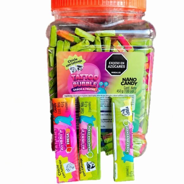 CHICLE TARRO TATTO NANO CANDY  X 100 UNI