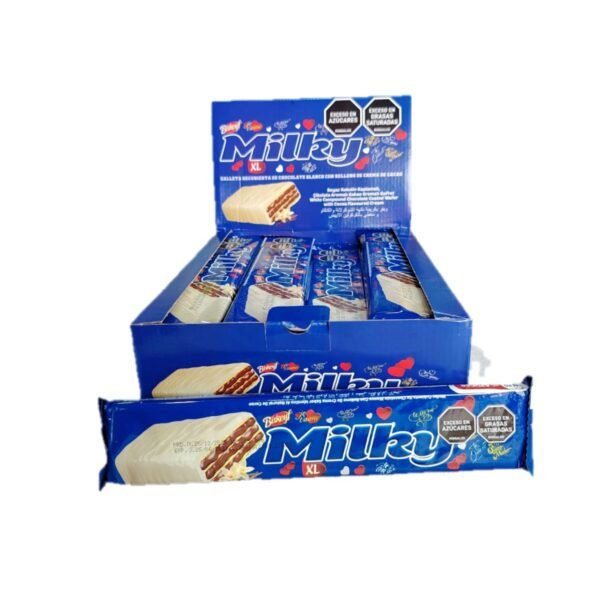 GALLETA MILKY XL CHOCOLATE BLANCO X 24