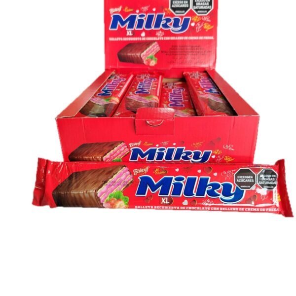 GALLETA MILKY XL FRESA X 24
