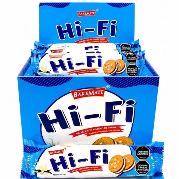 GALLETA HI-FI SABOR VAINILLA X 8 DIS X 24