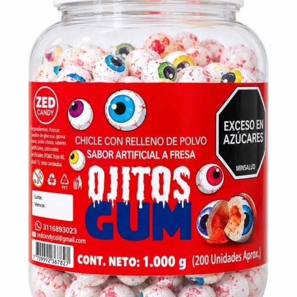 CHICLE ZED CANDY OJITOS X 200 UNI