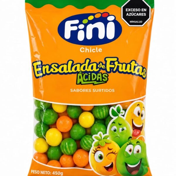CHICLE ENSALADA DE FRUTAS ACIDAS X 450 GR