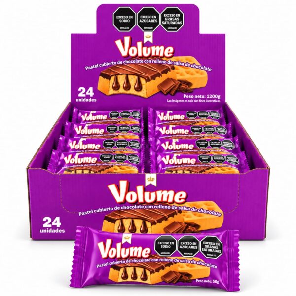TORTA VOLUME CHOCOLATE X 24 UNID
